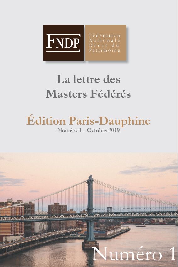 lettre des masters fédérés de la FNDP