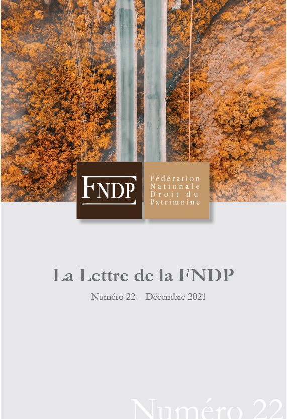 La lettre n°22 de la FNDP