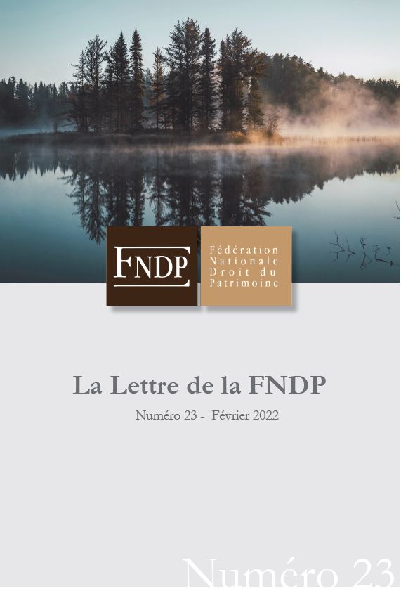 La lettre n°23 de la FNDP