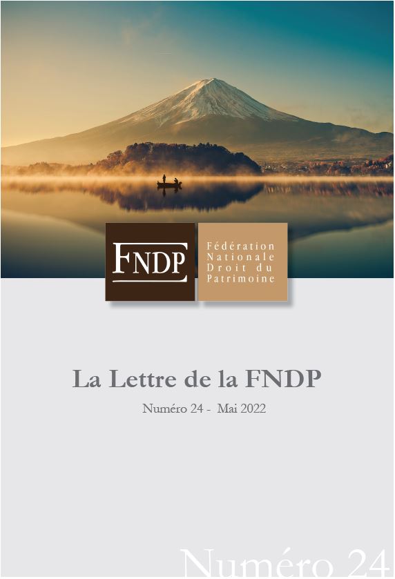 La lettre N°24 de la FNDP