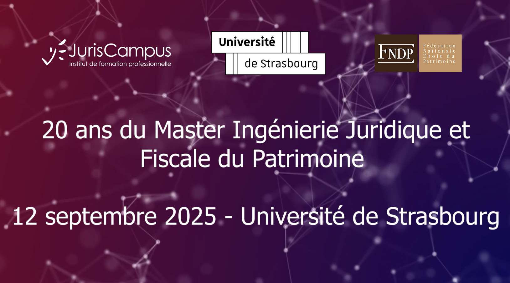 20 ans du Master Ingénierie Juridique et Fiscale du Patrimoine